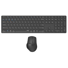 Комплект (клавіатура, миша) бездротовий Rapoo 9800M Wireless Dark Grey