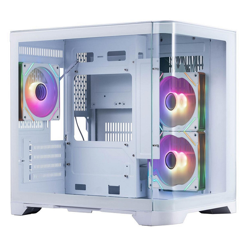 Корпус 1stPlayer UV5-WH-2FC7R-W-1FC7-W White без БП