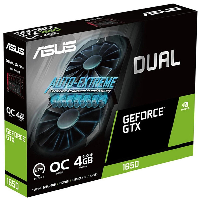 Видеокарта ASUS GeForce GTX 1650 4GB GDDR6 DUAL P EVO DUAL-GTX1650-O4GD6-P-EVO