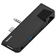Док-станція USB3.1 Type-C+3.5mm --> USB 3.0/RJ45/Type-C/3.5mm Чорна Baseus for Surface Go