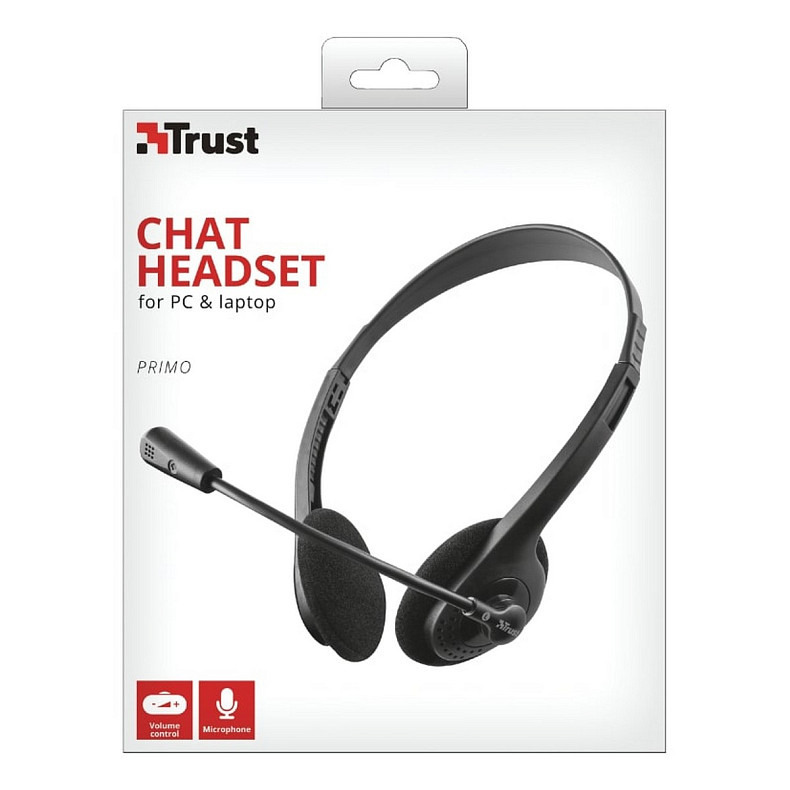 Гарнитура Trust Primo Chat 3.5mm BLACK (21665_TRUST)