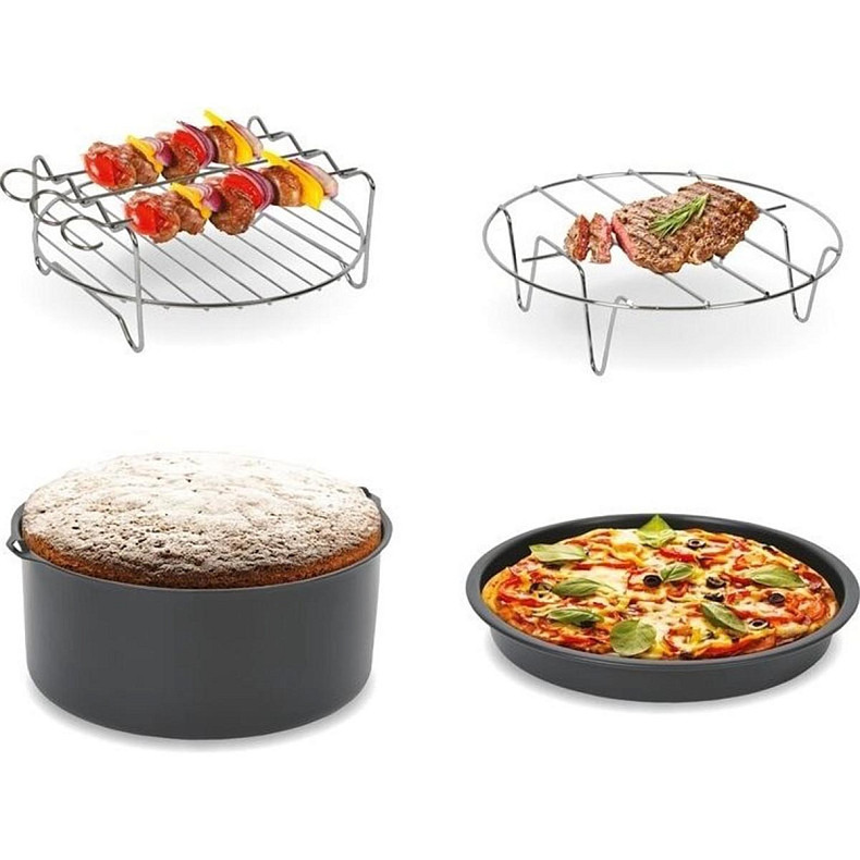 Мультипечь Tefal Easy Fry Deluxe, 1500Вт, чаша-4.2л, сенсорное управл., от 80°C до 200°C нержавеющая ст.