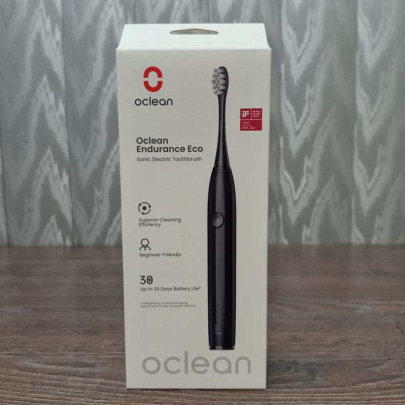 Электрическая зубная щетка Oclean Endurance Eco Black - Уценка