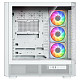 Корпус Modecom VOLCANO AQ500 ARGB MIDI FRONT LCD 6,2”, 4x120mm fans WHITE без БЖ ATX