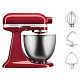 Кухонний комбайн KitchenAid Artisan MINI 3,3 л 5KSM3311XEER з відкидним блоком червоний