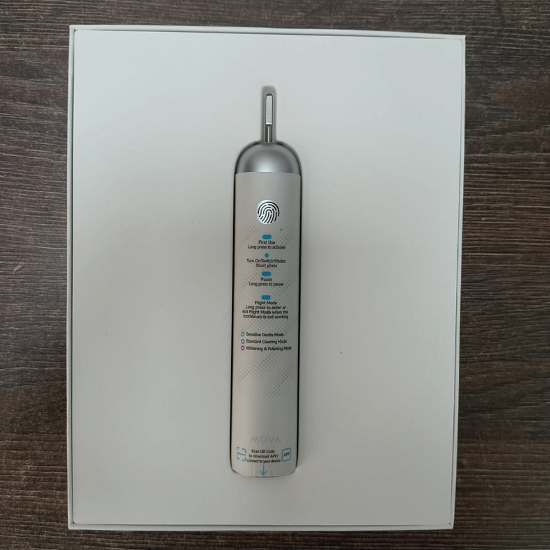Електрична зубна щітка MOVA 3D Clean Electric Toothbrush-Sliver - Уцінка