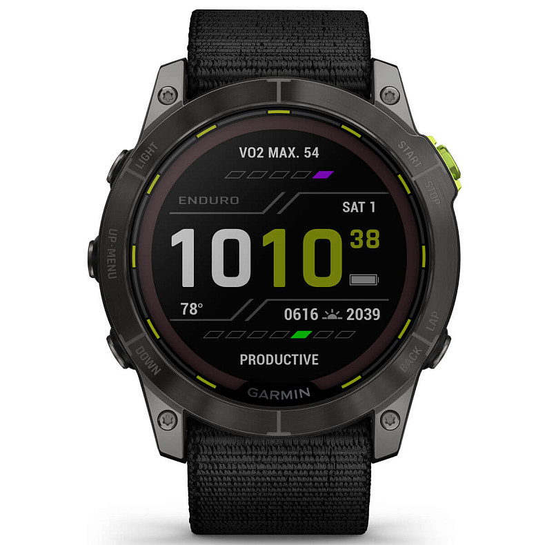 Спортивний годинник GARMIN Enduro 2 Sapphire Carbon Gray DLC Titanium with Black UltraFit Nylon Strap