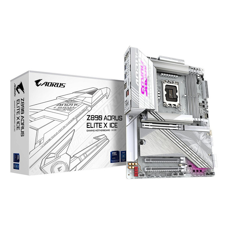 Материнська плата Gigabyte Z890 Aorus Elite X Ice Socket 1851
