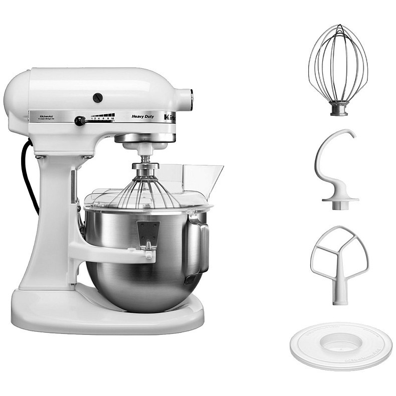 Кухонний комбайн KitchenAid Heavy Duty 4,8 л 5KPM5EWH з відкидним блоком білий