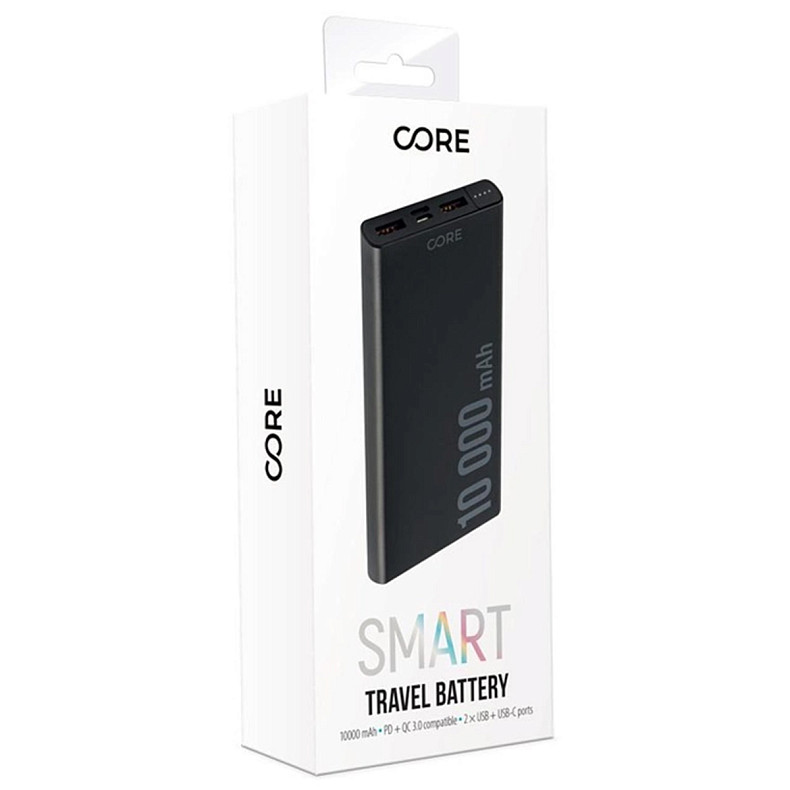 УМБ Forever Core Power Bank SPF-01 PD + QC 10000 mAh 18W black (GSM115916)