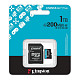 Карта пам'яті MicroSDXC 1TB UHS-I/U3 10 Kingston Canvas Go! Plus R200/W160MB/s + SD-адаптер (SD