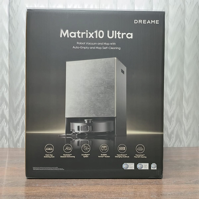 Робот-пилосос миючий Dreame MatriX 10 Ultra Black - Уцінка