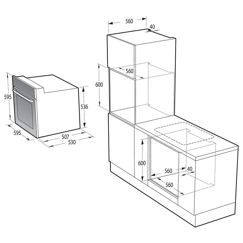 Духова шафа електрична Gorenje BO 6635 E01B