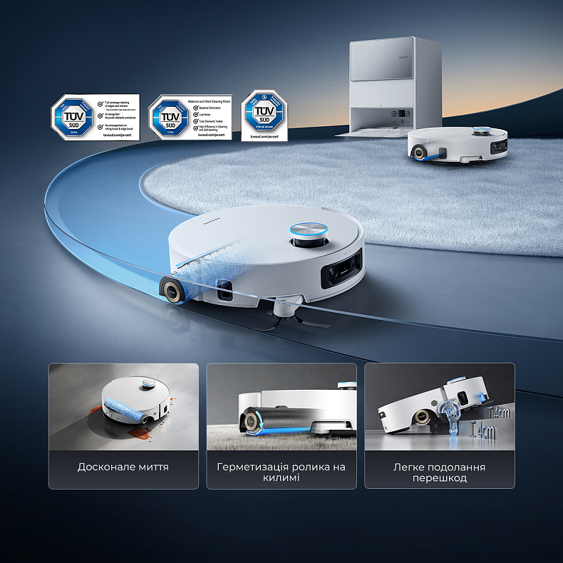 Робот-пилосос миючий Dreame Aqua 10 Ultra Roller Complete Black