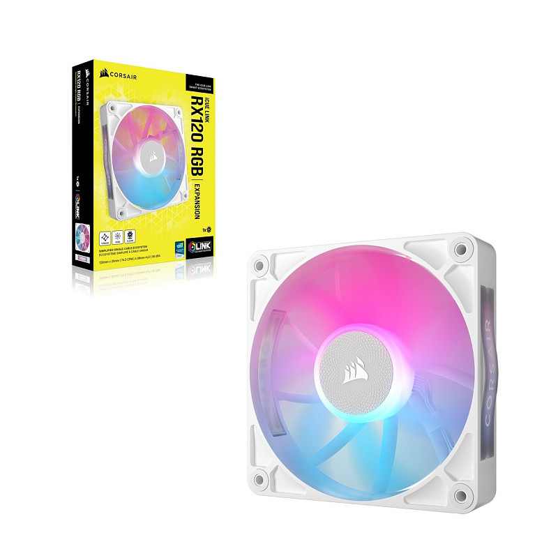 Вентилятор Corsair iCUE Link RX120 RGB PWM White (CO-9051021-WW)