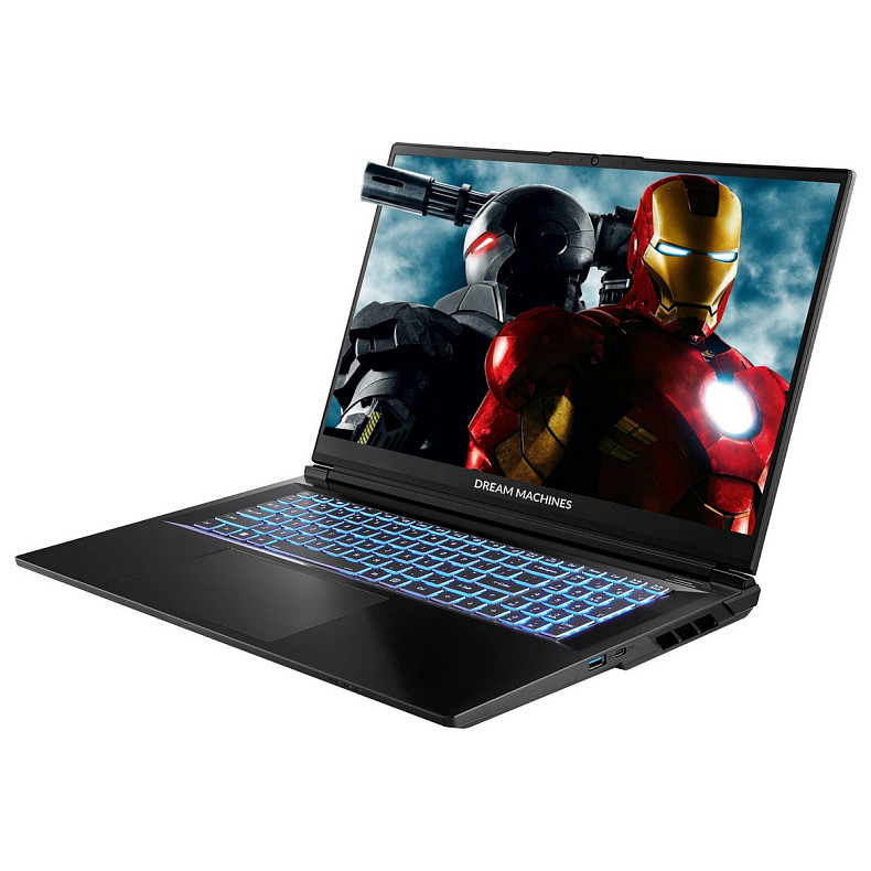 Ноутбук Dream Machines RG5060-17 17.3QHD IPS, Intel i9-14900HX, 32GB, F1TB, NVD5060-8, DOS, черный