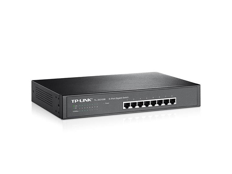 Комутатор TP-Link TL-SG1008 (8х10/100/1000 Мбит, метал)