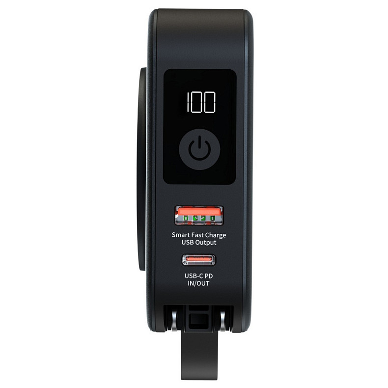 УМБ Energizer Magnetic Wireless 10000mAh 20W PD,AC зарядка,QI-15W, built-in USB-C,USB-А,USB-C In/Out