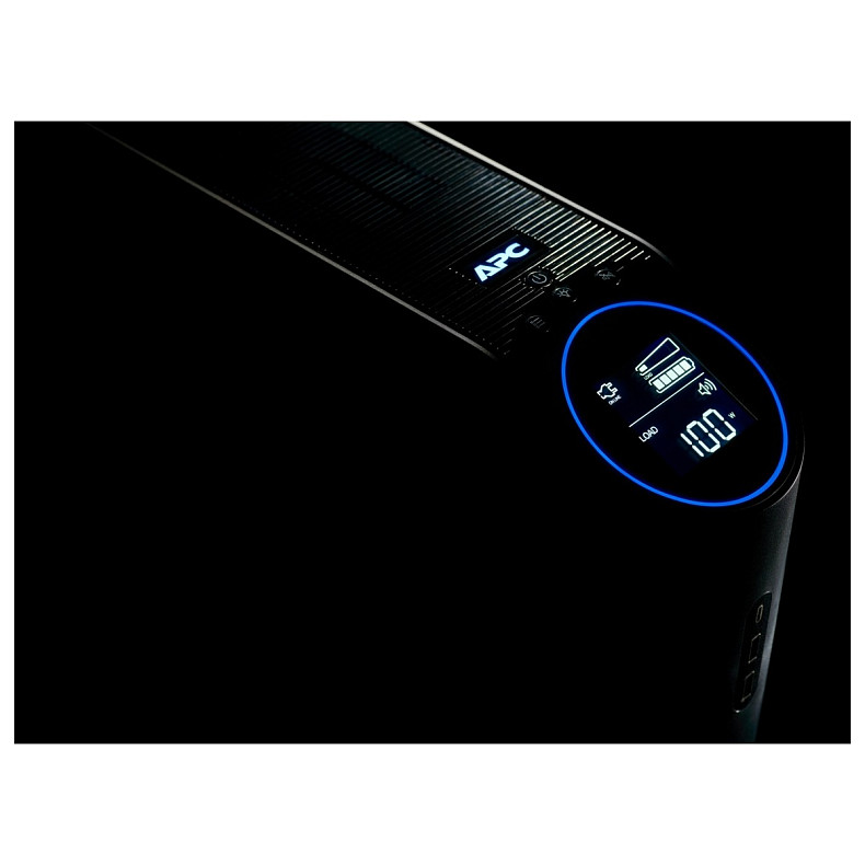 ДБЖ APC Back-UPS Pro 2200VA /1320W, LCD, USB, RGB Lights, 4xSchuko + 2xC