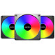 Набор из трех вентиляторов Montech GF120 V2 ARGB PWM 120MM 3 IN 1 (B)