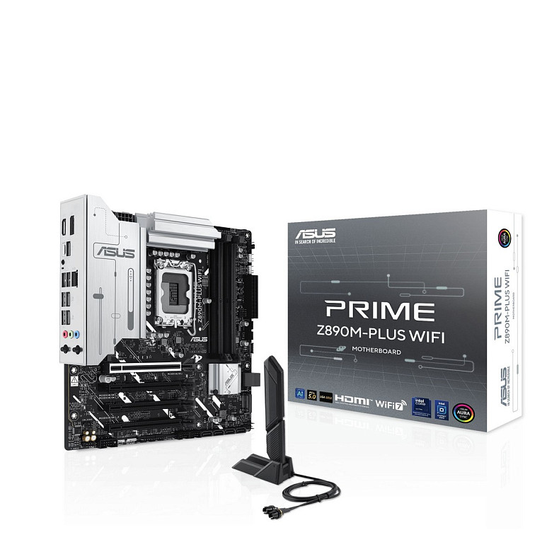 Материнcька плата ASUS PRIME Z890M-PLUS WIFI s1851 Z890 4xDDR5 M.2 HDMI DP Wi-Fi mATX