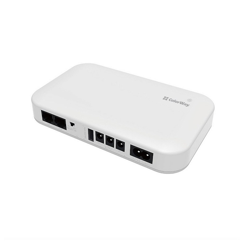 ДБЖ для роутерів/комутаторів ColorWay CW-PB088LI3WT 8800mAh 21W DC 5V/9V/12V/24V V2
