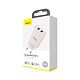 Мережевий зарядний пристрій Baseus Speed Mini Dual U Charger 10.5W White (CCFS-R02)