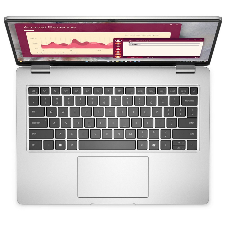 Ноутбук Dell Pro 14 14" FHD+ IPS AG, Intel U7-255U, 32GB, F512GB, UMA, Lin, сріблястий