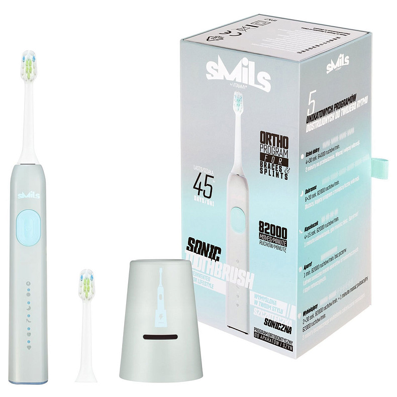 Електрична зубна щітка Vitammy SMILS Aluminium
