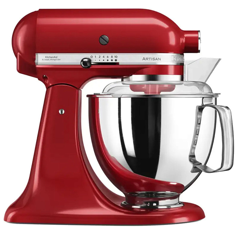 Кухонний комбайн KitchenAid Artisan 4,8 л 5KSM175PSEER з відкидним блоком червоний