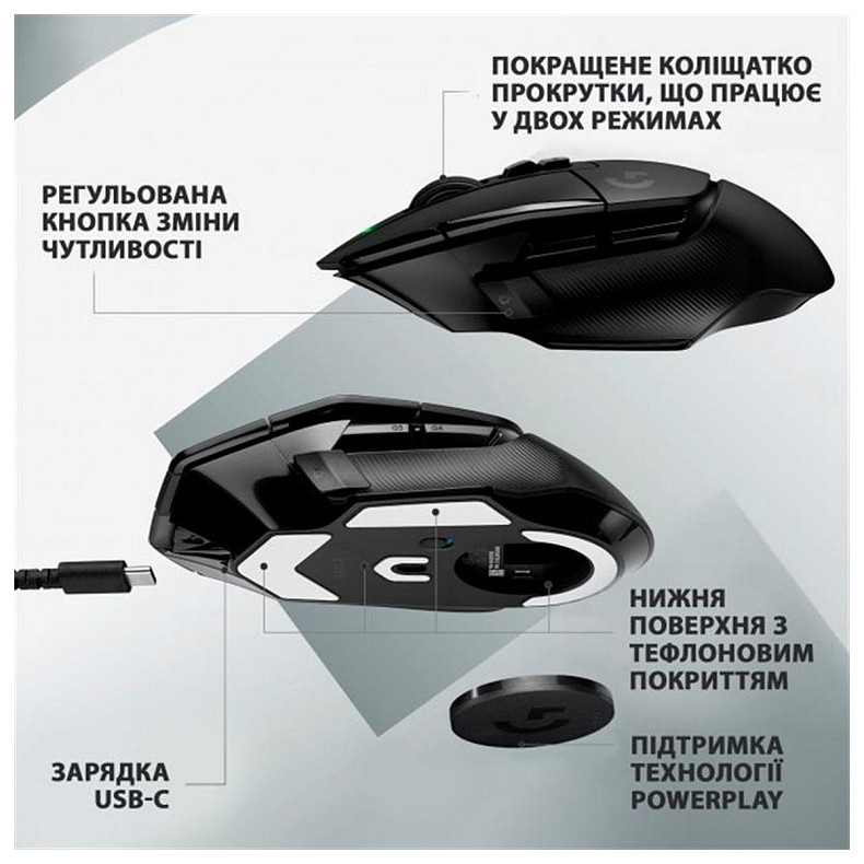 Мишка Logitech G502 X Lightspeed Black (910-006180)