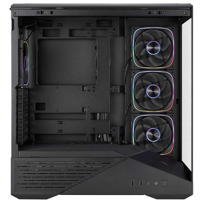 Корпус 1stPlayer GM7-BK-3FN7R-1FN7 Black