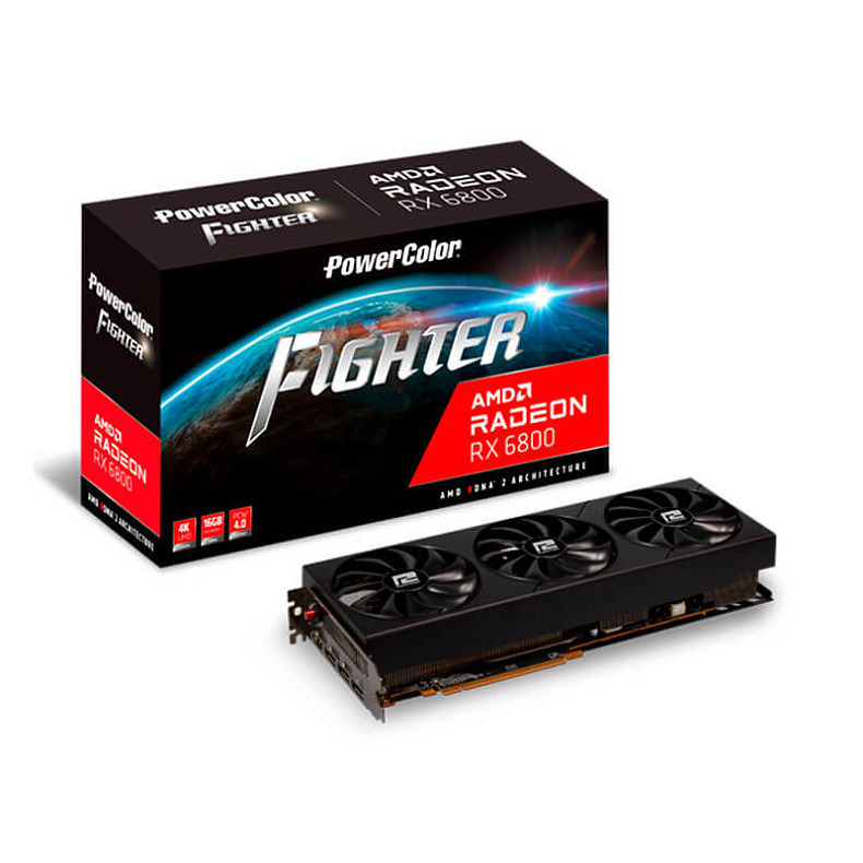 Видеокарта PowerColor Radeon RX 6800 16 GB (AXRX 6800 16GBD6-3DH/OC)