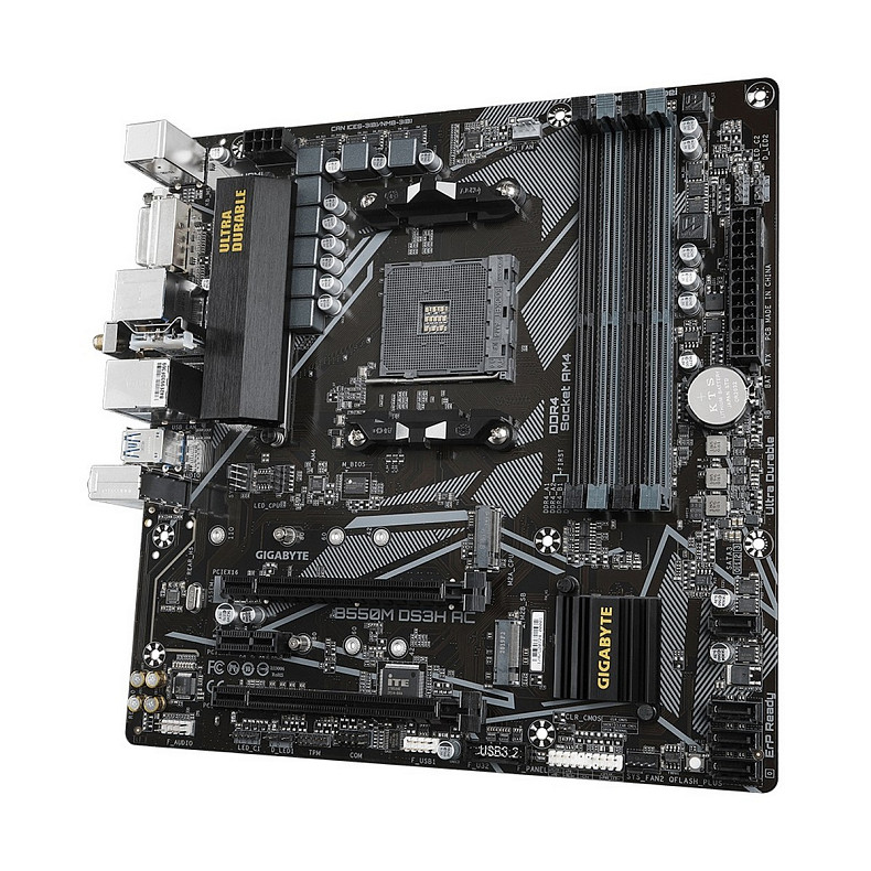 Материнская плата Gigabyte B550M DS3H AC Socket AM4