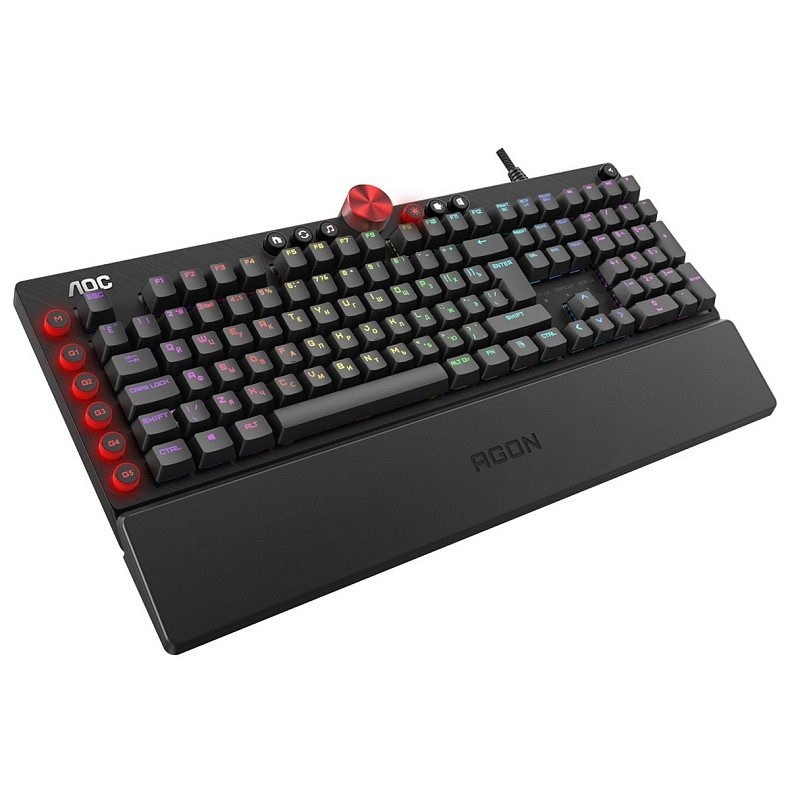 Клавиатура AOC AGK700 Gaming RGB USB (Cherry Red Switch)