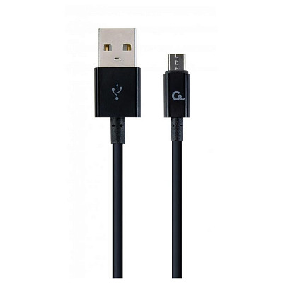 Кабель Cablexpert (CC-USB2P-AMmBM-1M) USB 2.0 A - microUSB B, премиум, 1м, черный