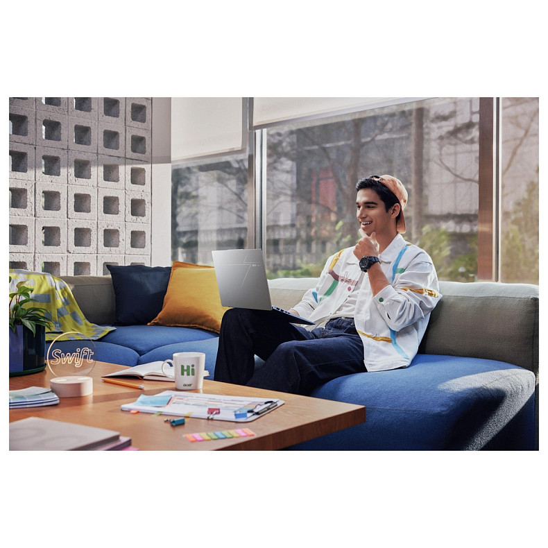 Ноутбук Acer Swift Go 14 SFG14-74 14" WUXGA OLED, Intel U7-255H, 16GB, F1TB, UMA, Win11, сріблястий