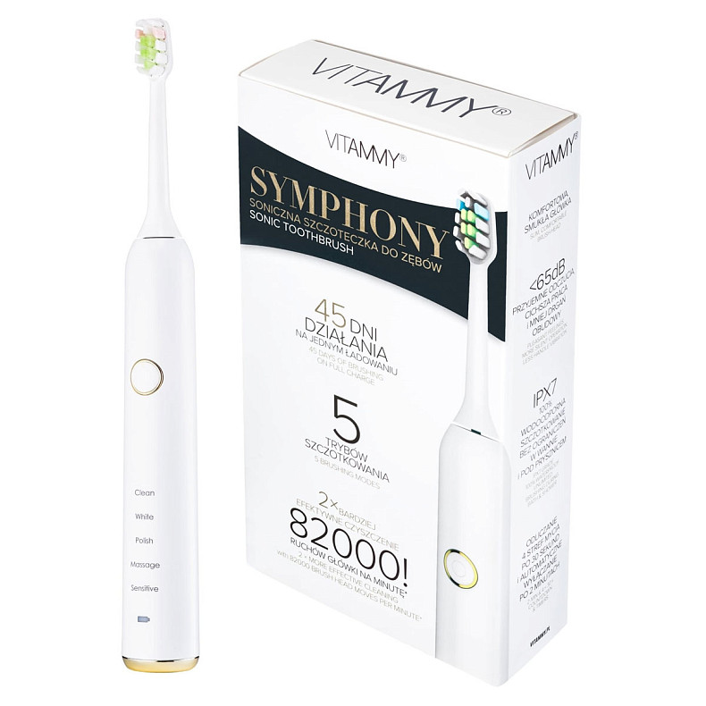Электрическая зубная щетка Vitammy Symphony White Gold