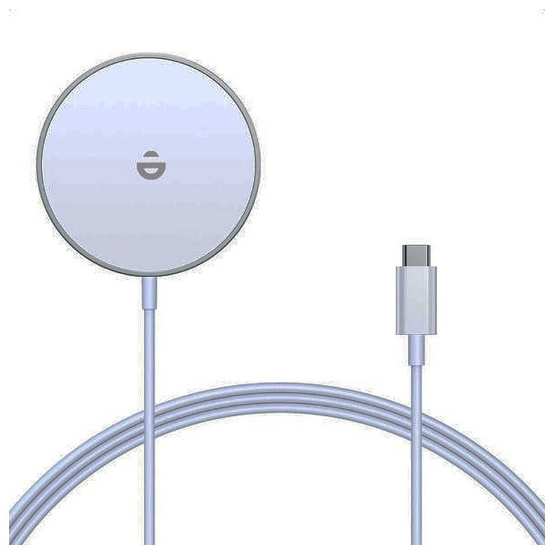 Магнитное беспроводное зарядное устройство Choetech MagSafe Qi 15 Вт с алюминиевой подставкой (T517+