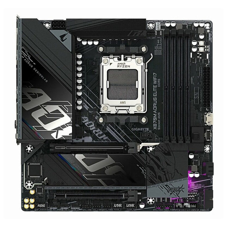 Материнская плата Gigabyte X870M Aorus Elite WiFi7 Socket AM5