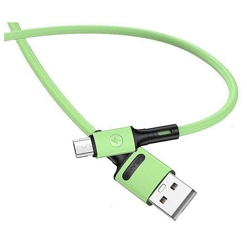 Кабель Usams US-SJ435 USB - Micro USB, 1 м, Green (SJ435USB02)