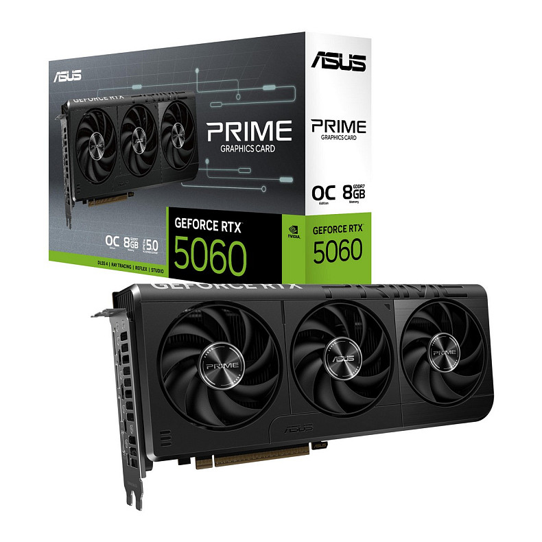 Відеокарта ASUS GeForce RTX 5060 8 GB GDDR7 OC PRIME-RTX5060-O8G