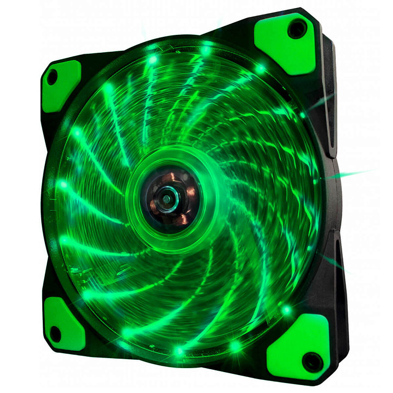 Вентилятор Frime Iris LED Fan 15LED Green (FLF-HB120G15)