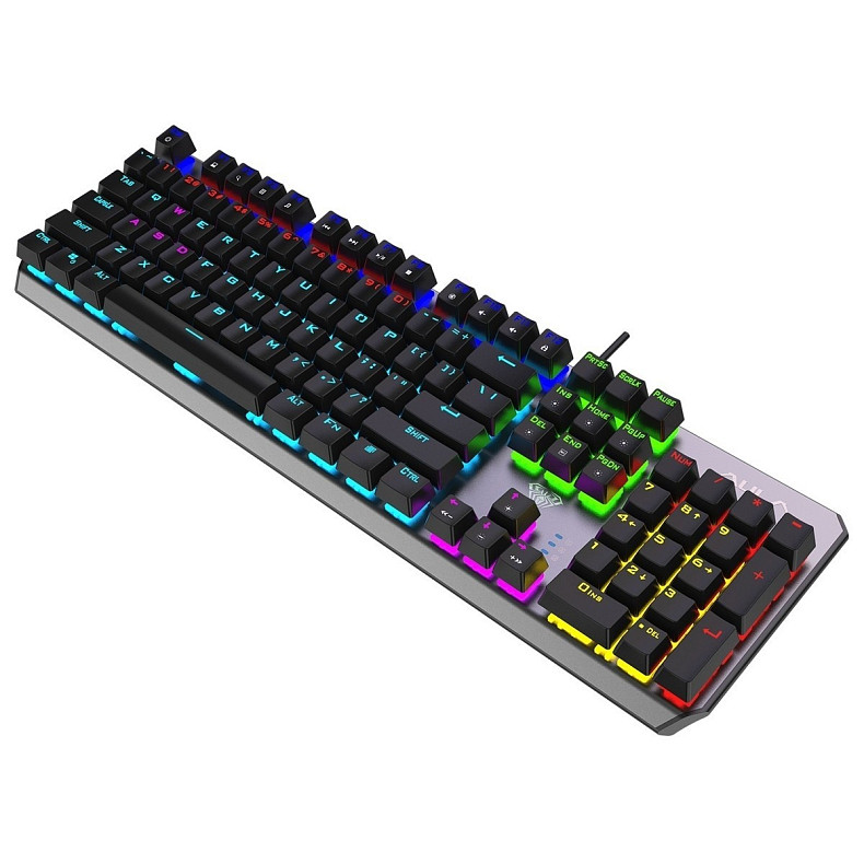 Клавиатура Aula Mechanical F2066-II KRGD blue rainbow backlit (6948391234526)