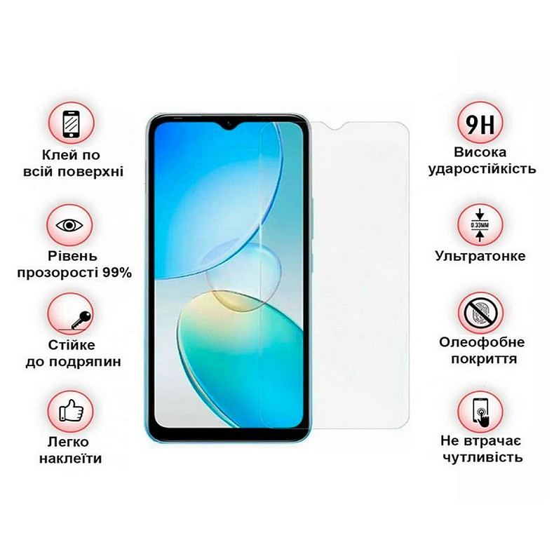 Захисне скло BeCover для Infinix Hot 12i (X665B) Crystal Clear Glass 3D (708539)