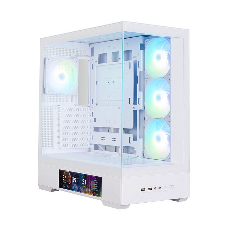 Корпус Zalman P40 DS без БЖ, 2xUSB3.0, 1x Type C, 3x120мм ARGB Reverse, 1x120мм ARGB, VGA 420мм, LC