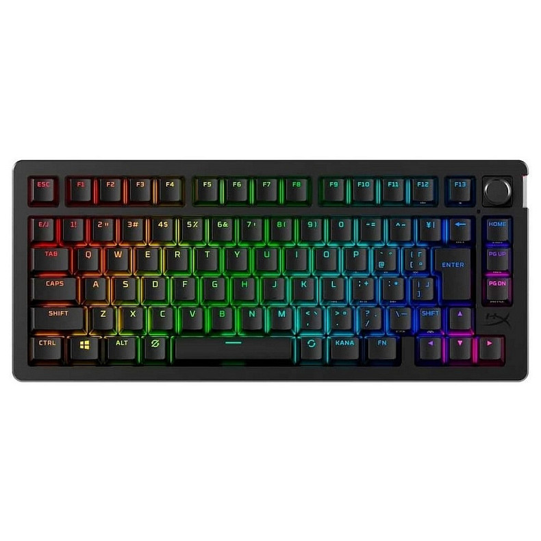 Клавиатура HyperX Alloy Rise 75key, Red, USB-A/WL/BT, EN/RU, RGB, черный