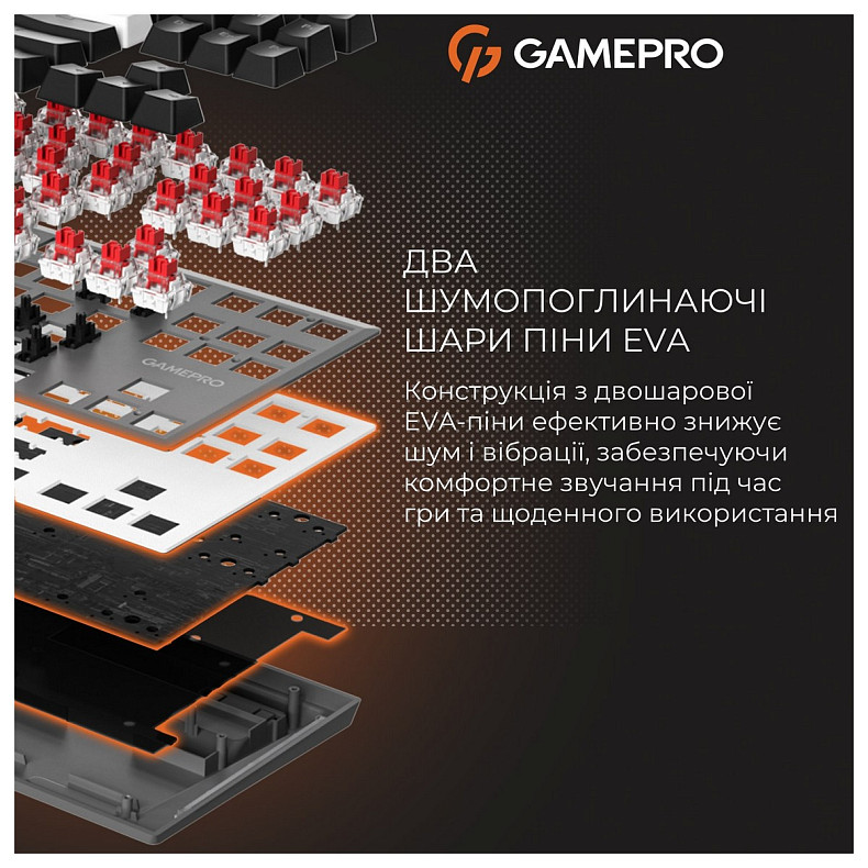Клавиатура GamePro Genesis Joker Pro MK124G Pro Gray