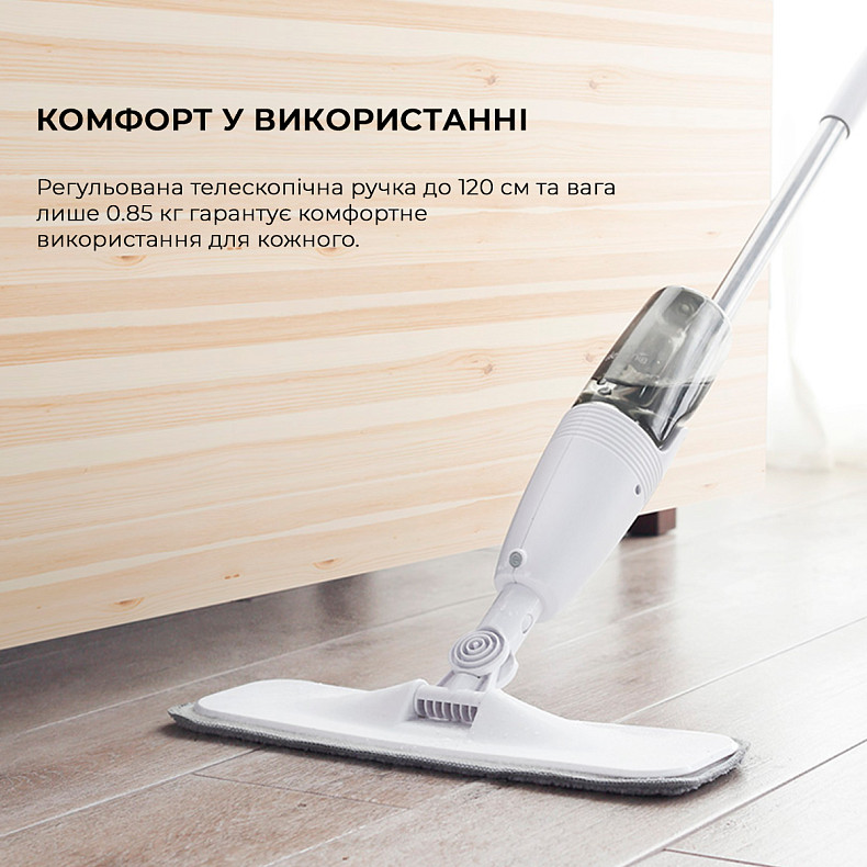 Підлогонатирач/Швабра з роспилювачем Deerma Spray Mop White  TB500