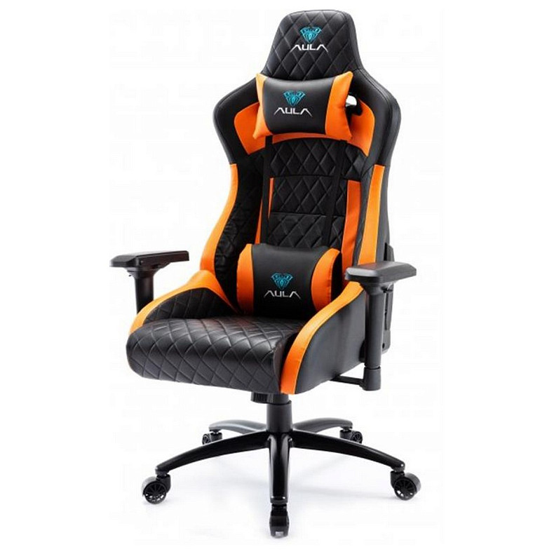 Крісло для геймерів Aula F1031 Gaming Chair Black/Orange (6948391286211)